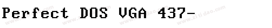 Perfect DOS VGA 437字体转换